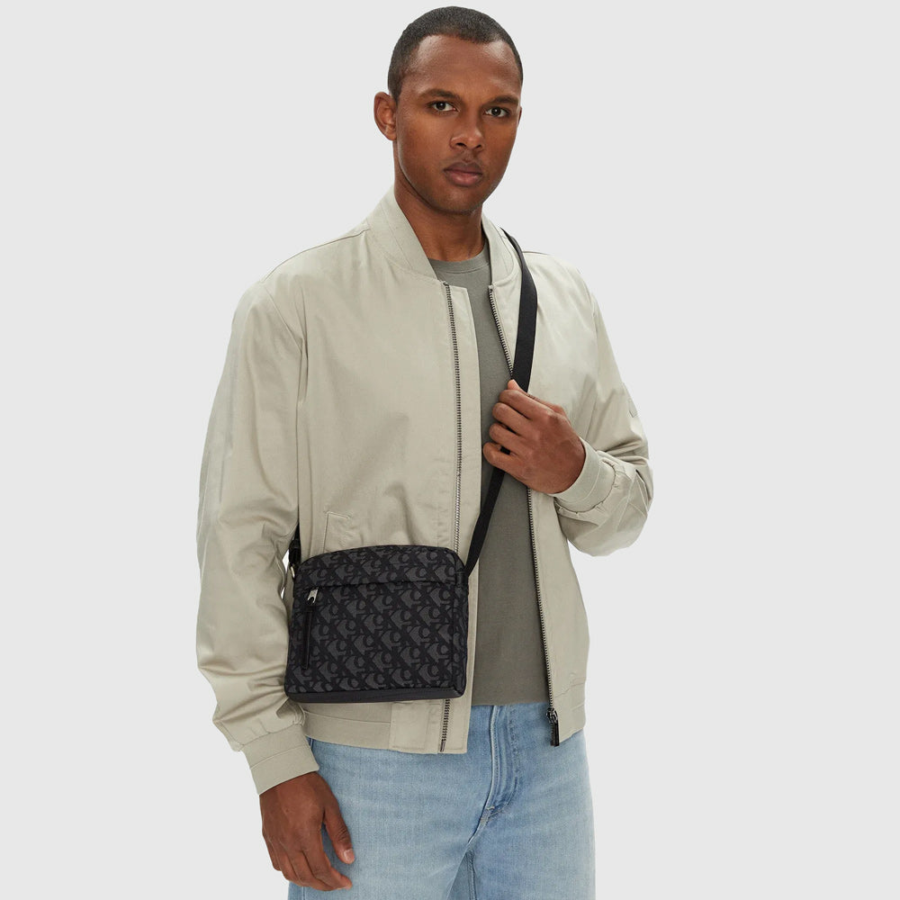 Monogram Flap Bag - Black