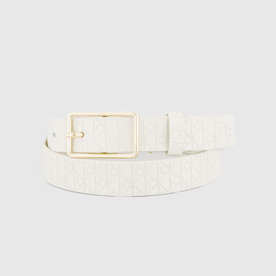 white calvin klein belt