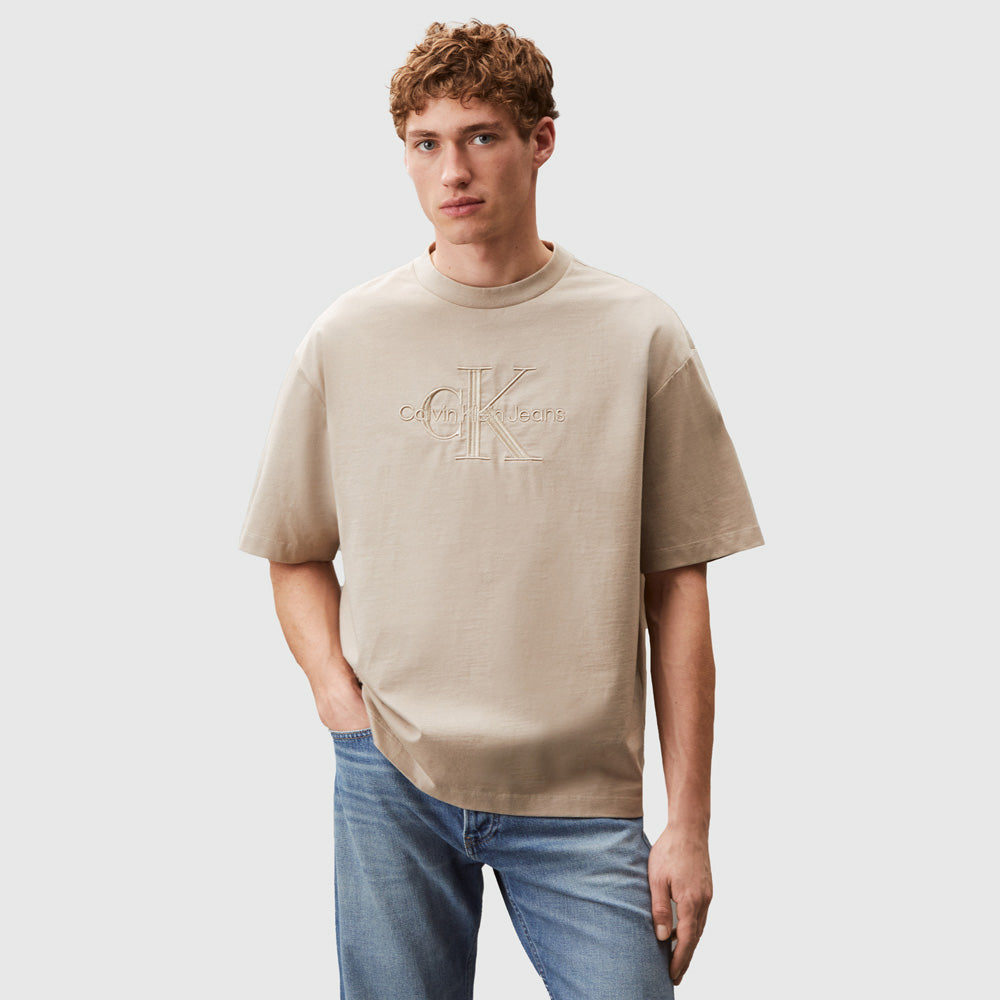 Calvin Klein Jersey T-Shirt - Brown |ThirdBaseUrban
