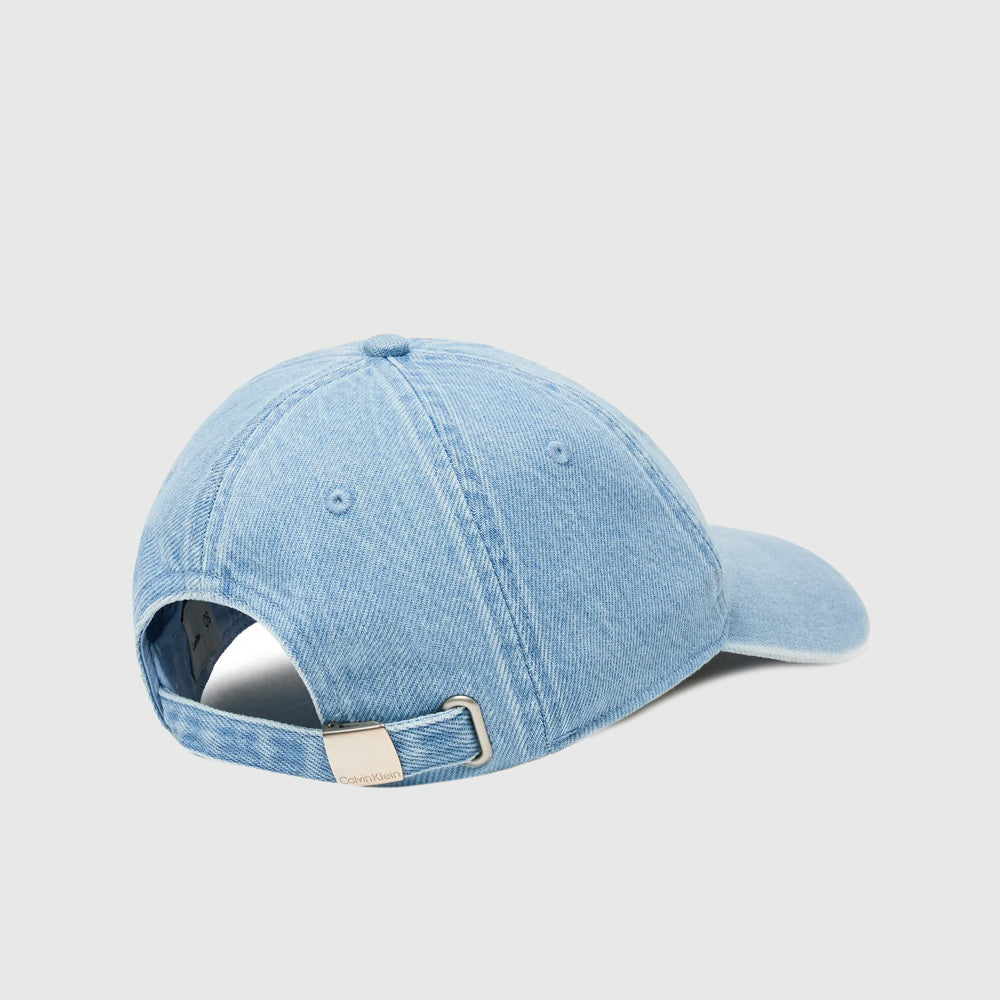 Embroidered Denim Cap - Blue