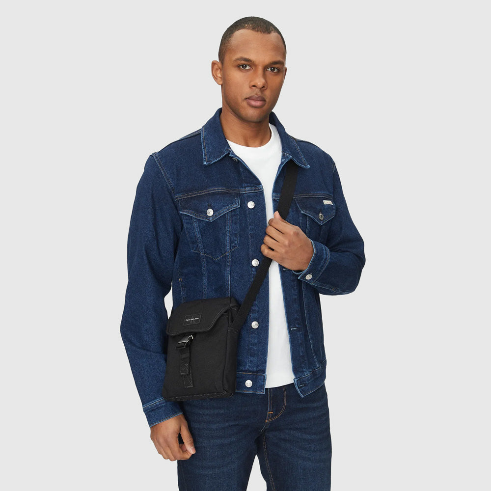 Flap Reporter Bag - Black