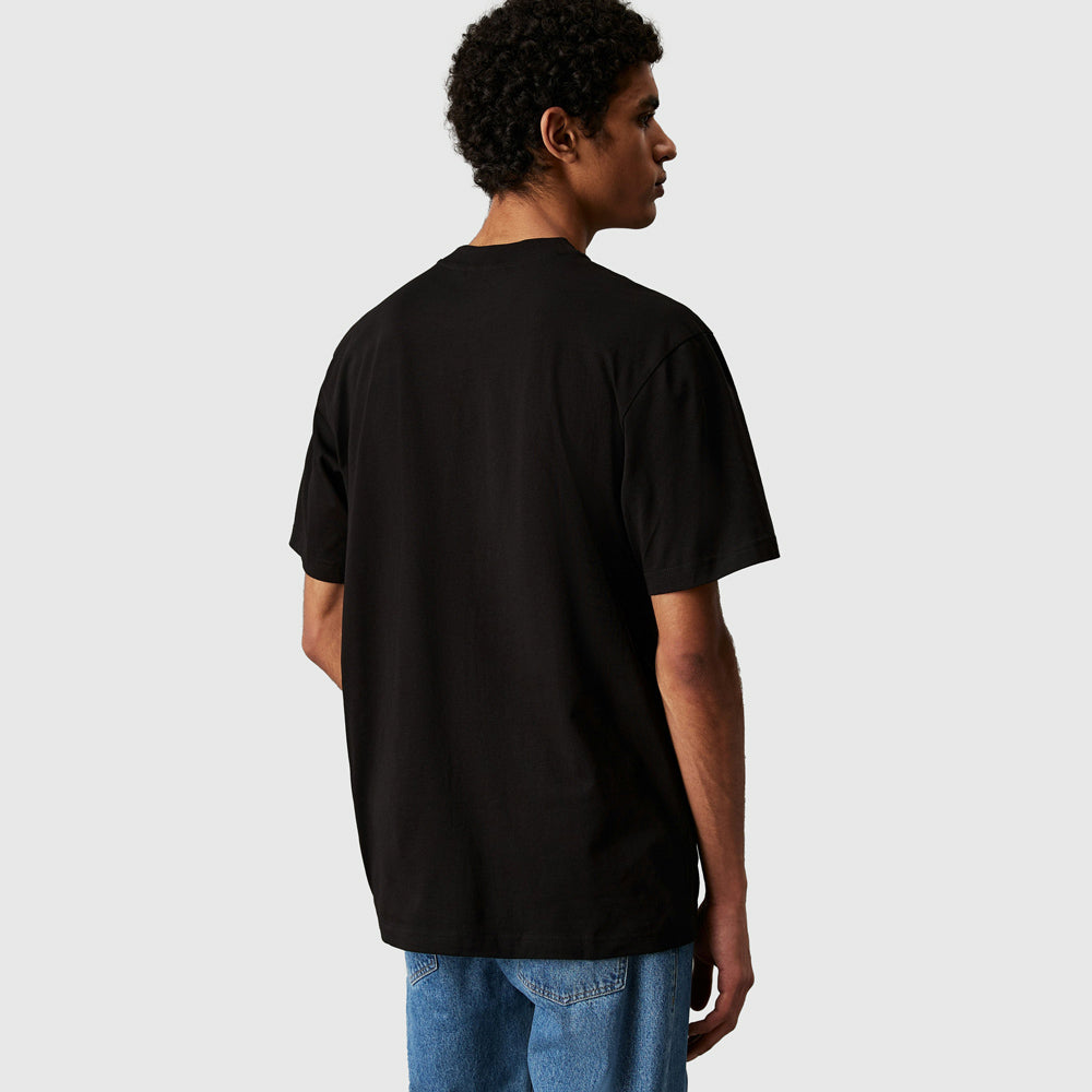 Woven Label Relaxed T-Shirt - Black