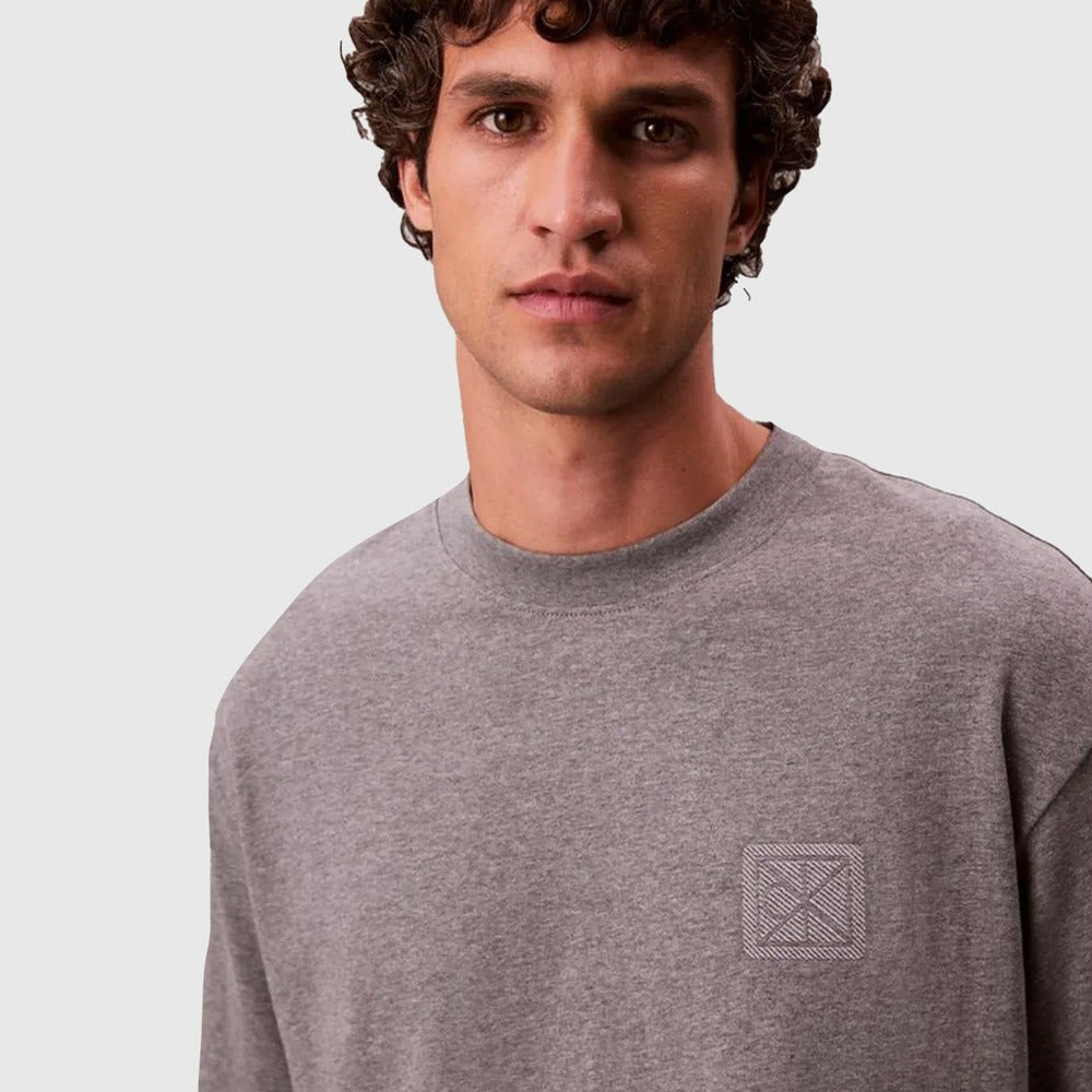 Ck Emblem Patch T-Shirt - Grey Heather