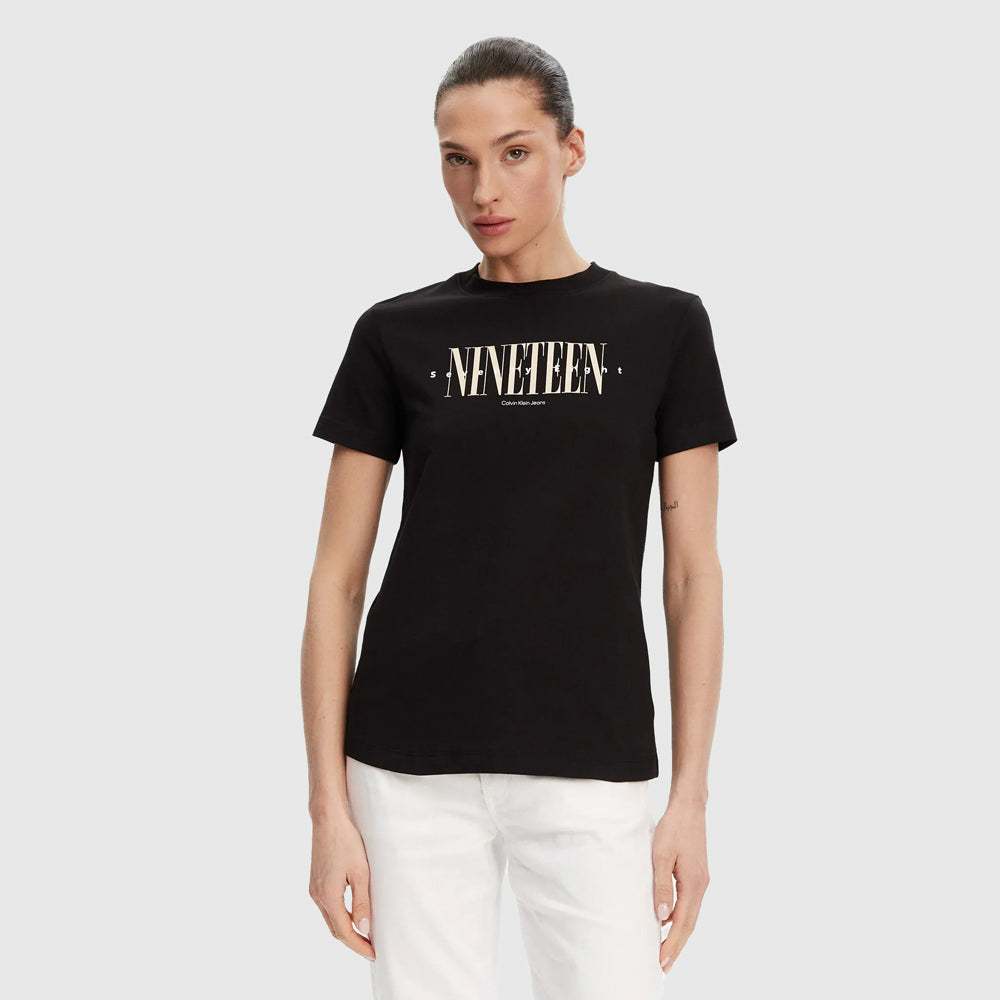 Calvin Klein Graphic Regular T - Shirt - Black |ThirdBaseUrban