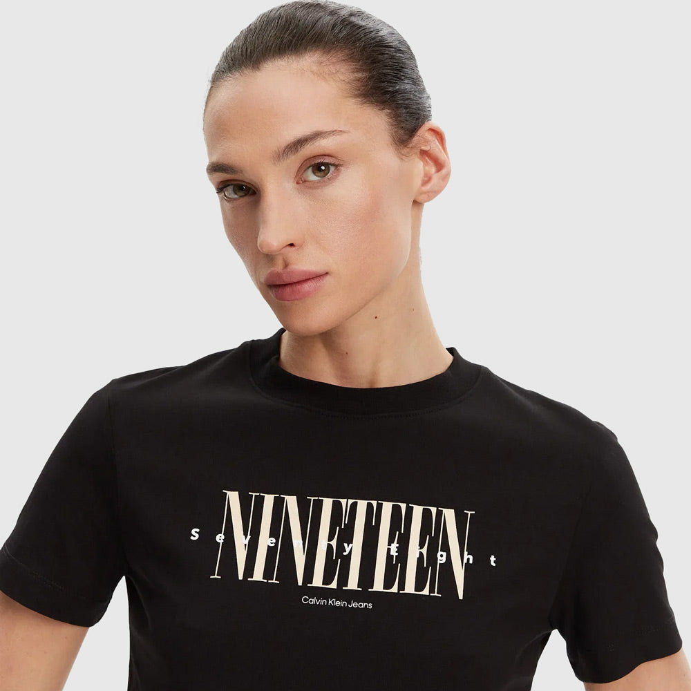 Graphic Regular T - Shirt - Black