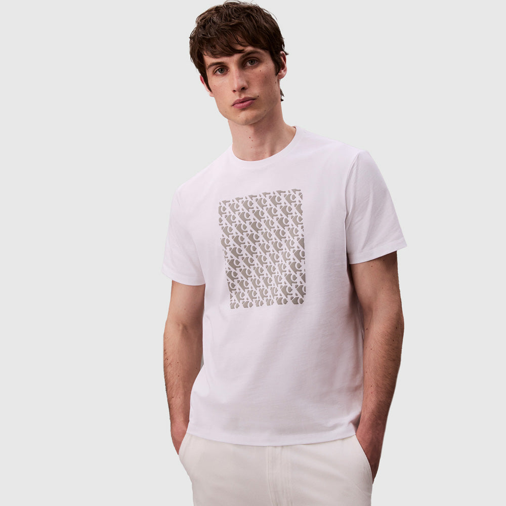 Calvin Klein Puff Graphic T-Shirt - White |ThirdBaseUrban