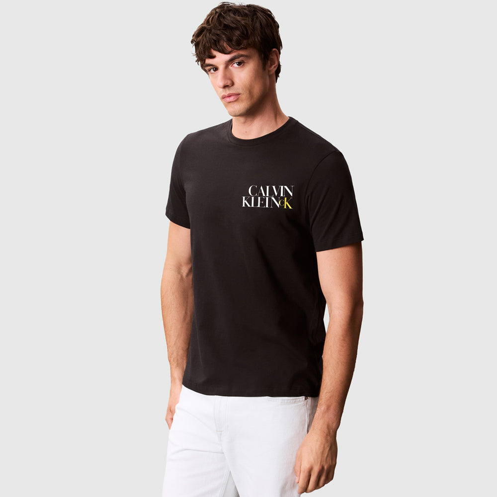 Calvin Klein Stack Graphic T-Shirt - Black |ThirdBaseUrban