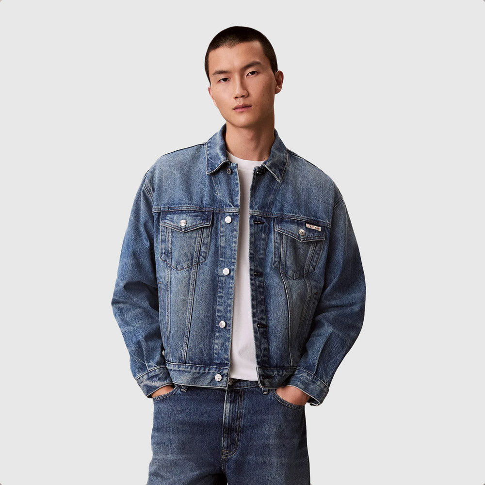 Calvin Klein 90S Indigo Citrine Trucker - Denim Medium |ThirdBaseUrban
