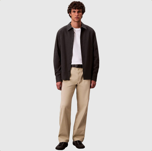 Calvin Klein 90S Straight Chino - Cream |ThirdBaseUrban