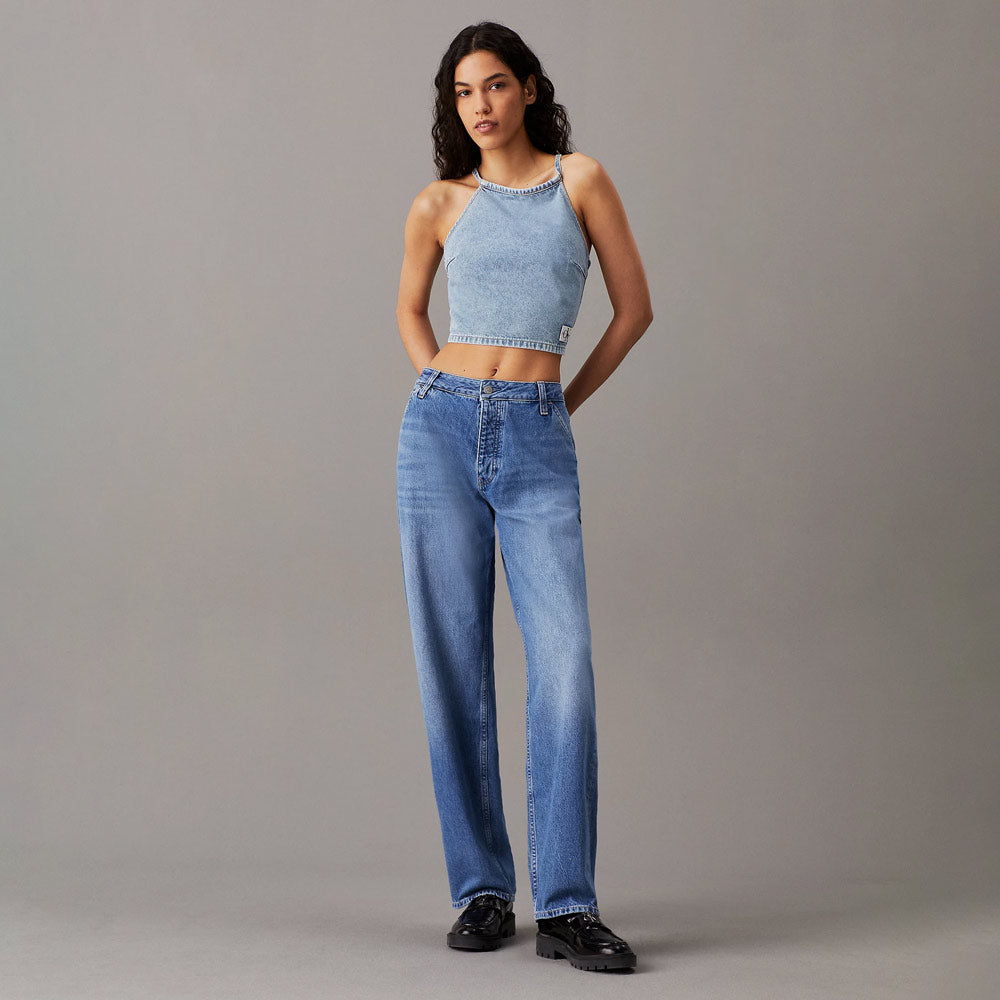 90'S Straight Hammer Loop Jeans - Denim Light