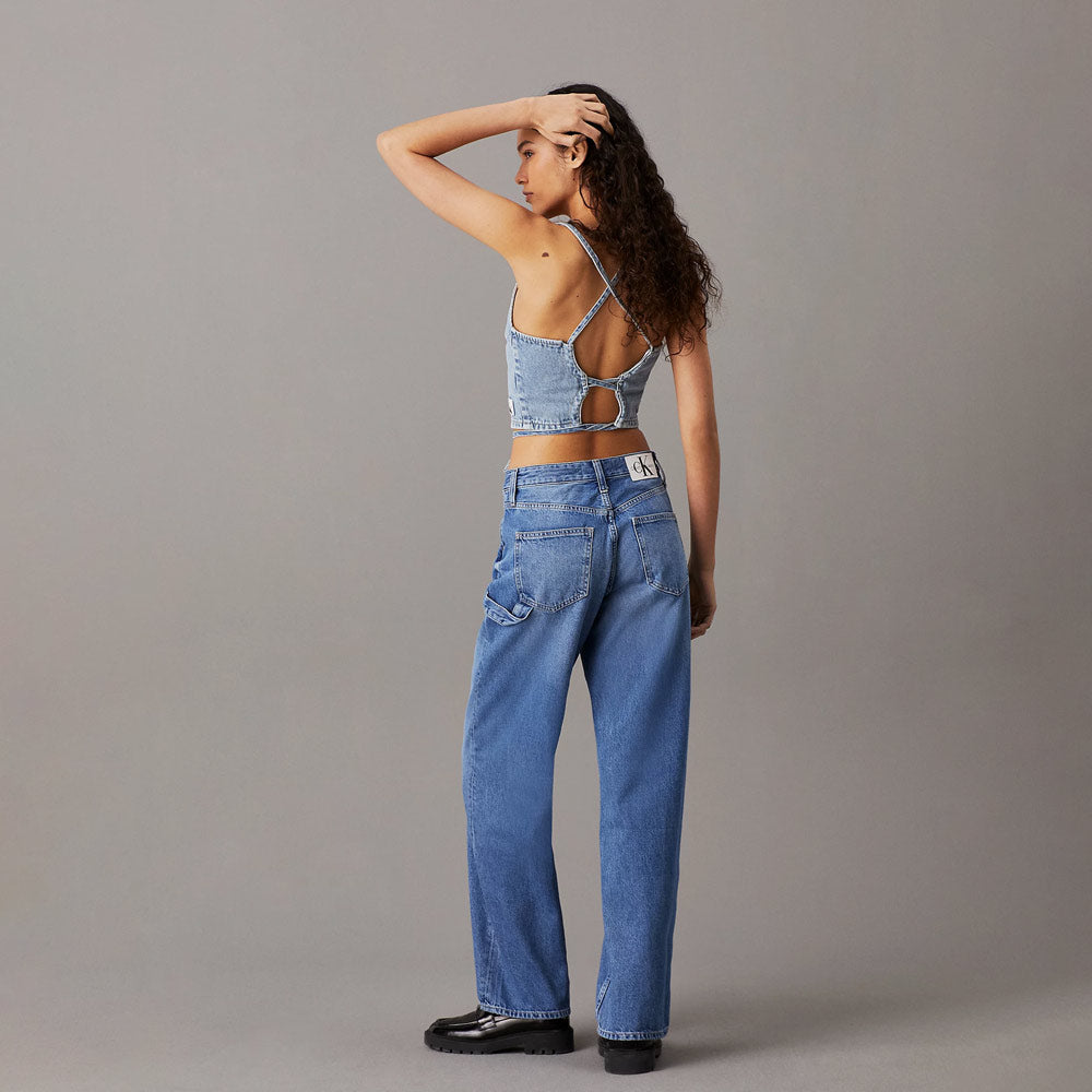 90'S Straight Hammer Loop Jeans - Denim Light