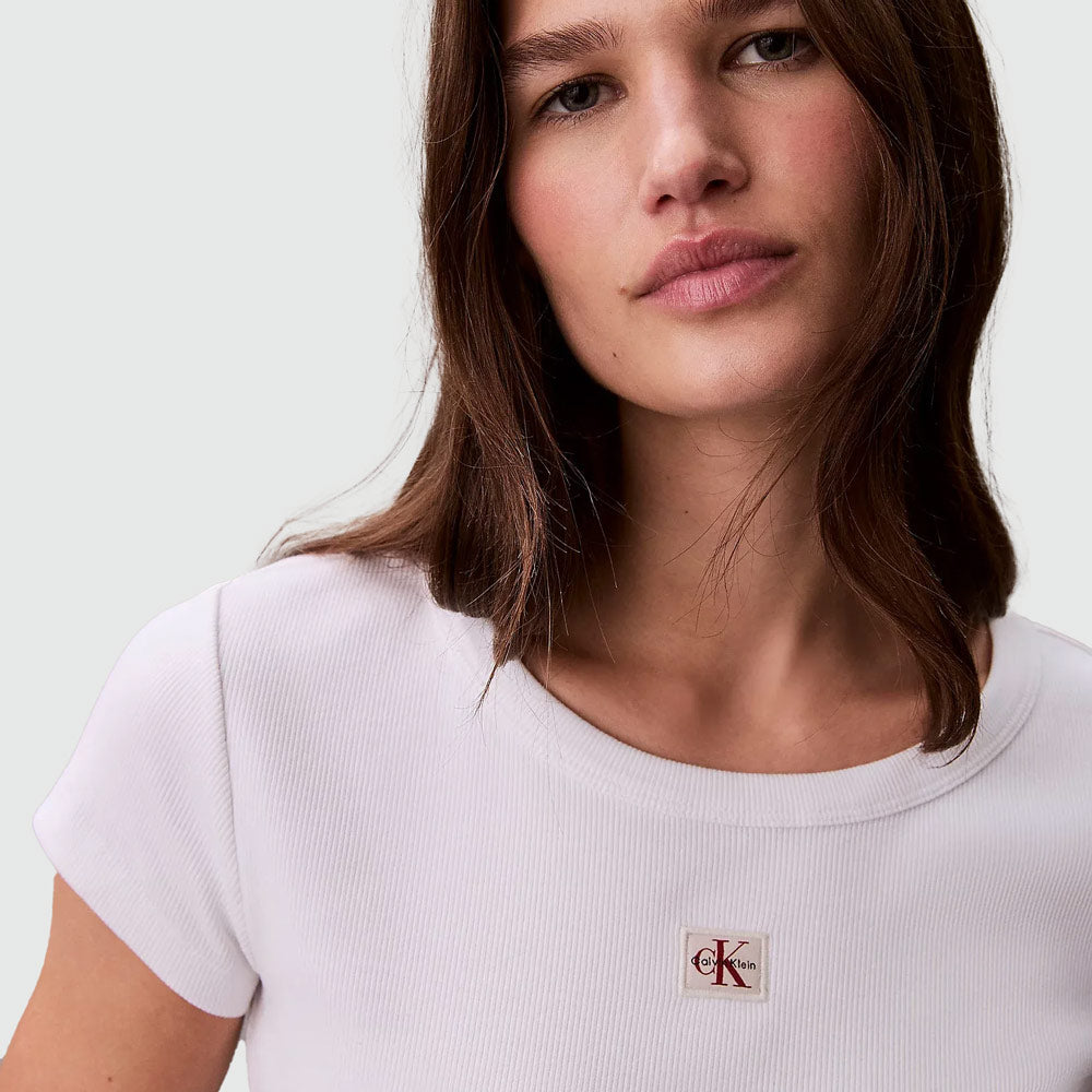 Rib Baby T-Shirt - White