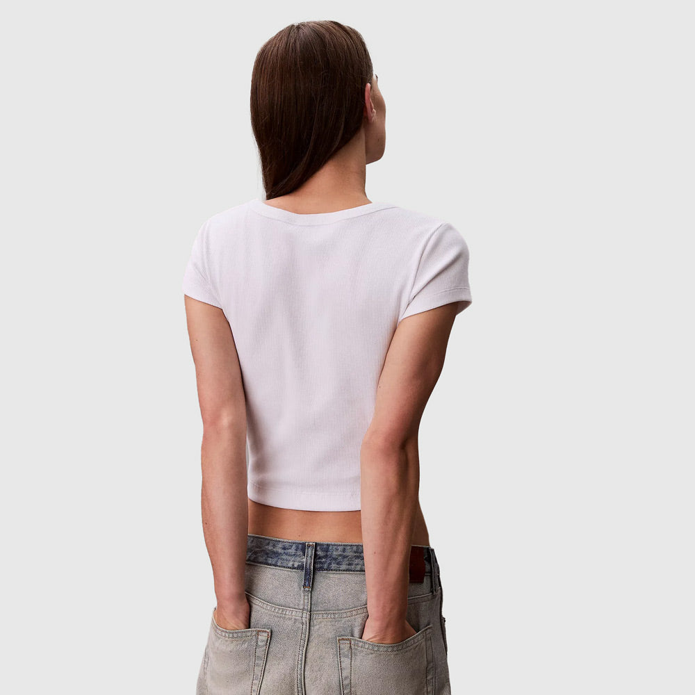 Rib Baby T-Shirt - White