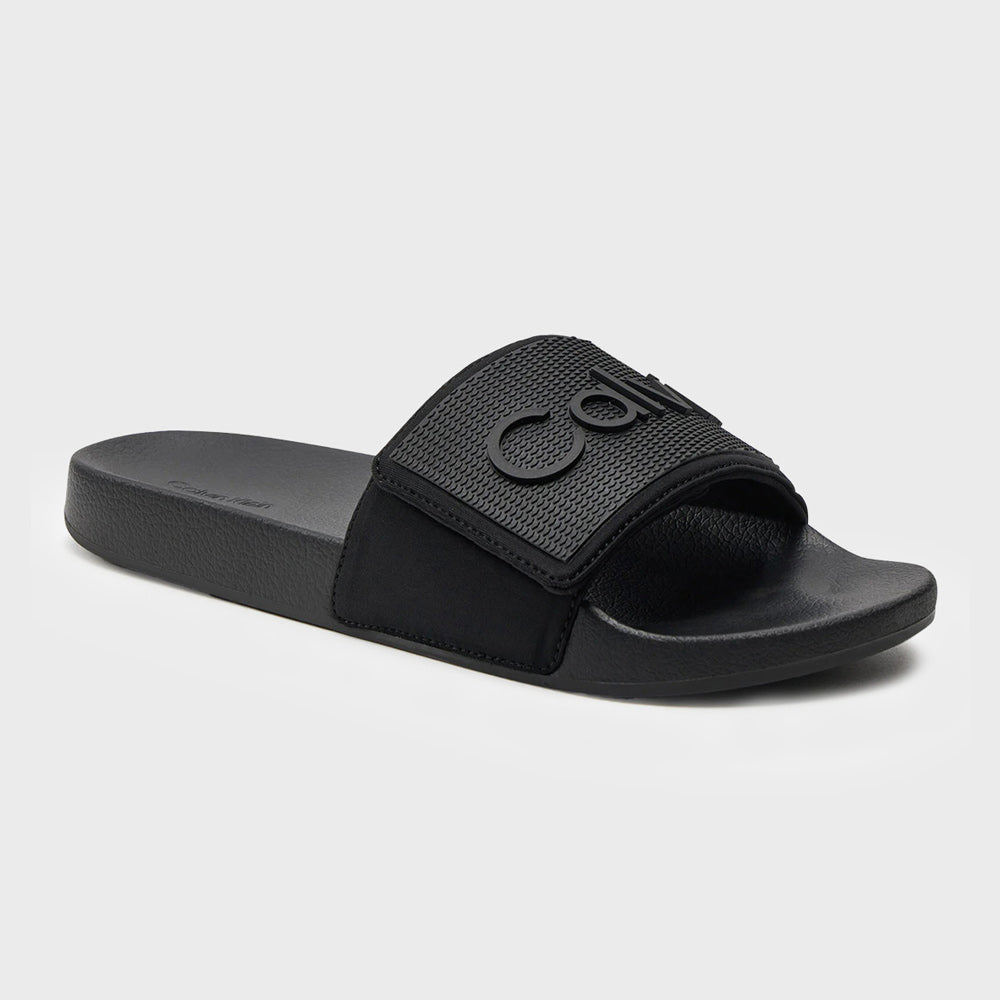 Embossed Pool Slide - Black