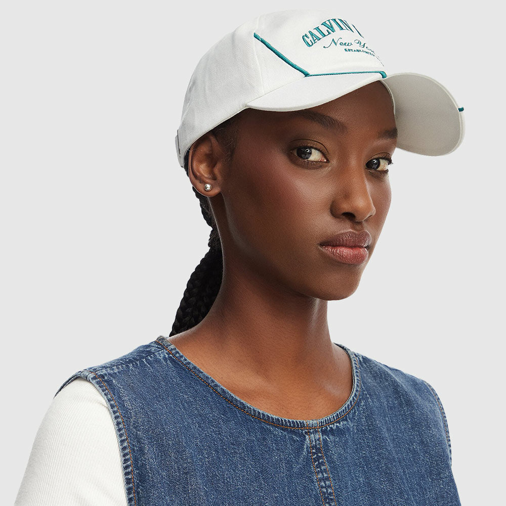 Graphic Signature Cap - White