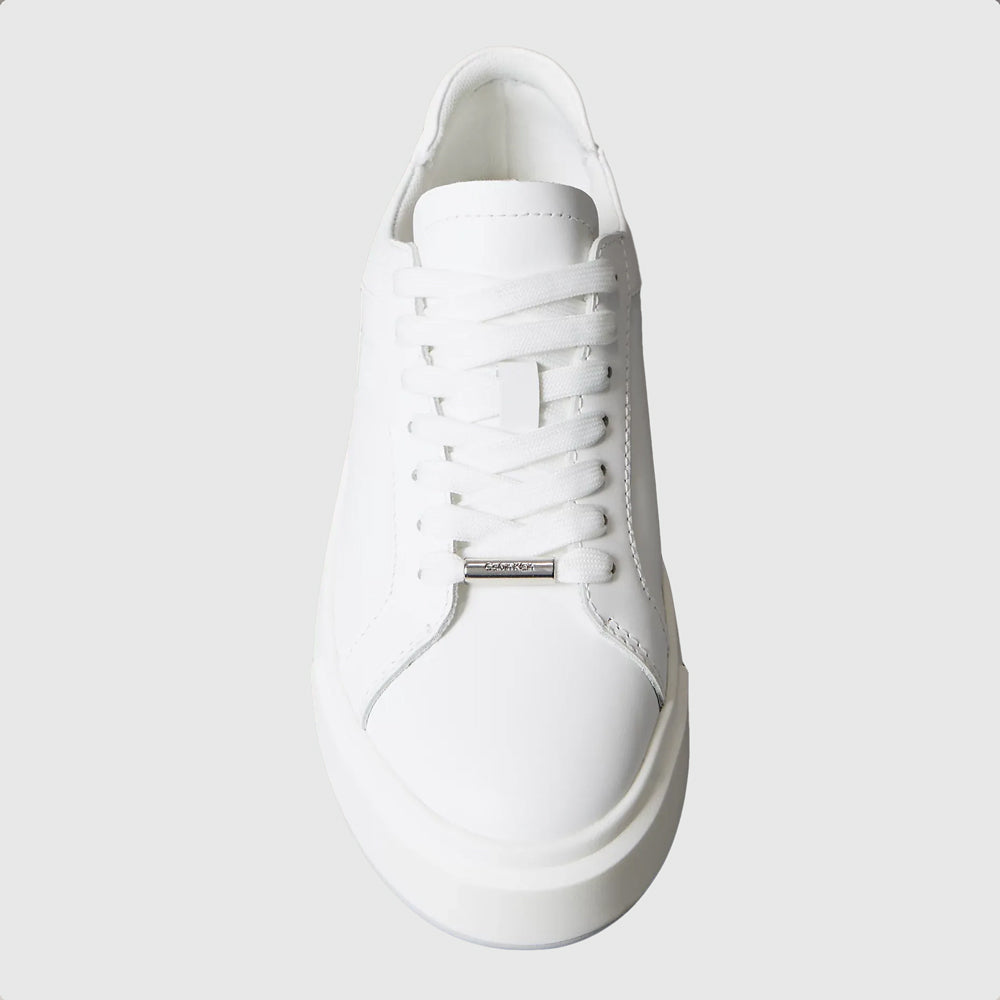 Basket Cups Lace Up Sneaker - White