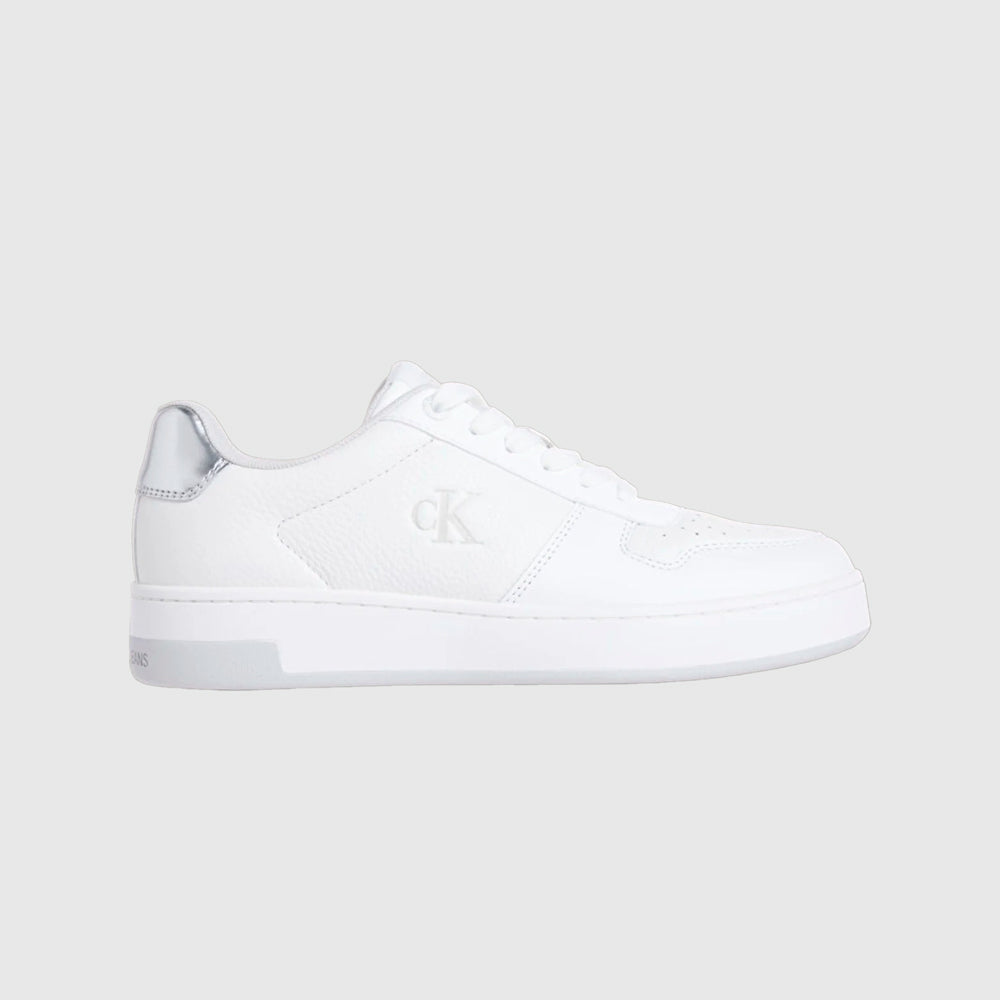 Calvin Klein Basket Cupsole Sneaker - White Multi|ThirdBaseUrban