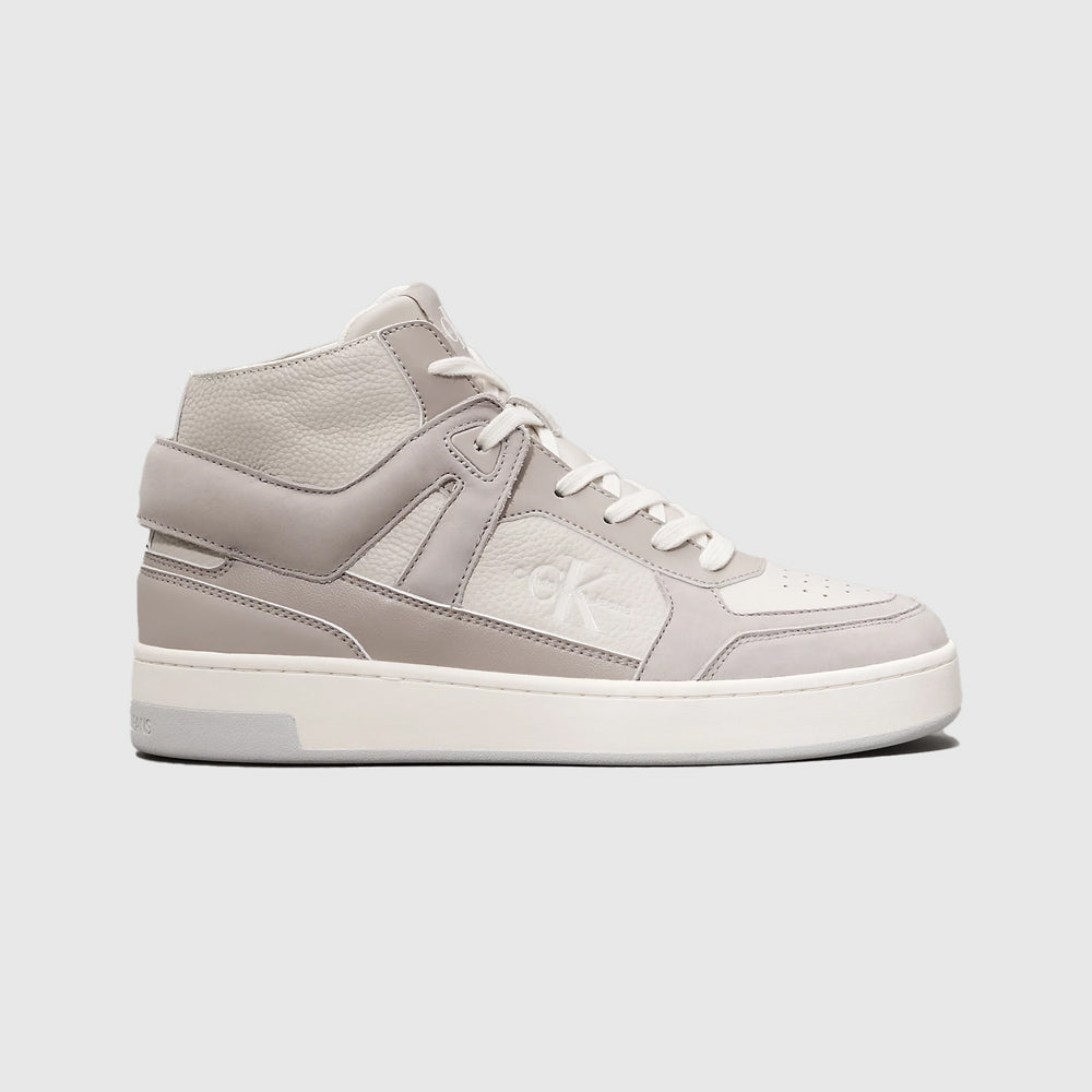  Calvin Klein Basket Mid Cupsole Sneaker - Offwhite Multi |ThirdBaseUrban