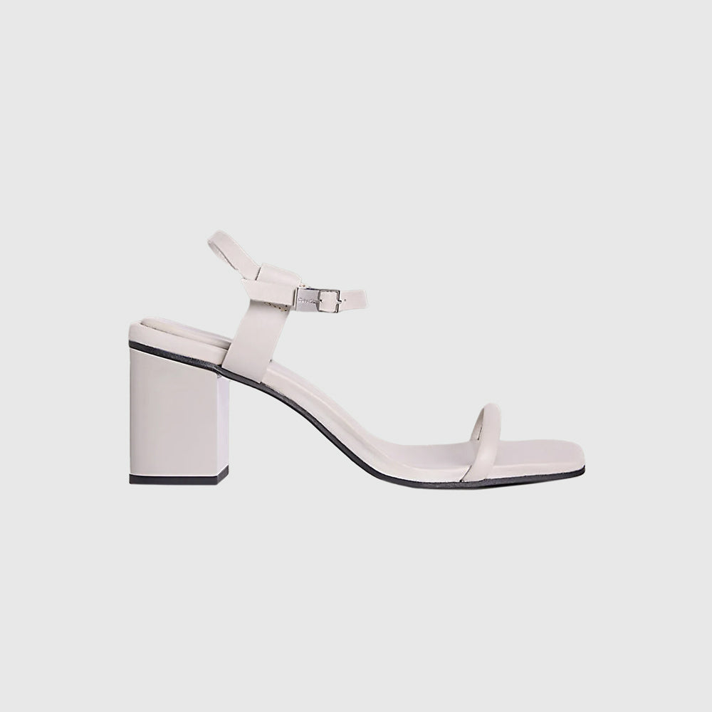Calvin Klein Block Heel Sandal  - Light Grey |ThirdBaseUrban
