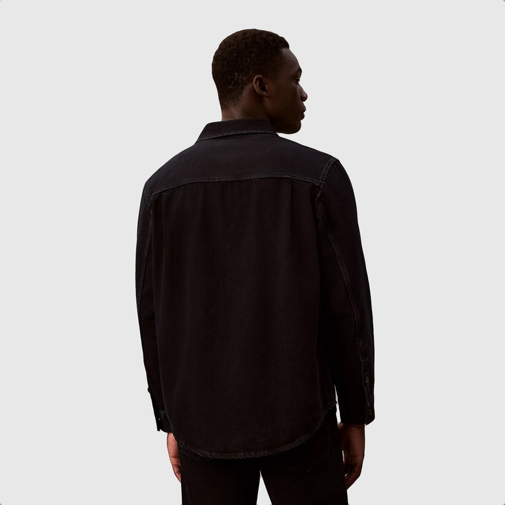 Stone 90S Overshirt - Black