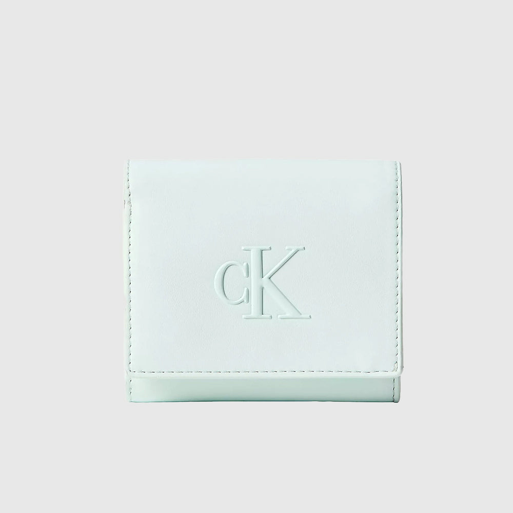 Bold Ck Medium Bifold Wallet - Light Blue