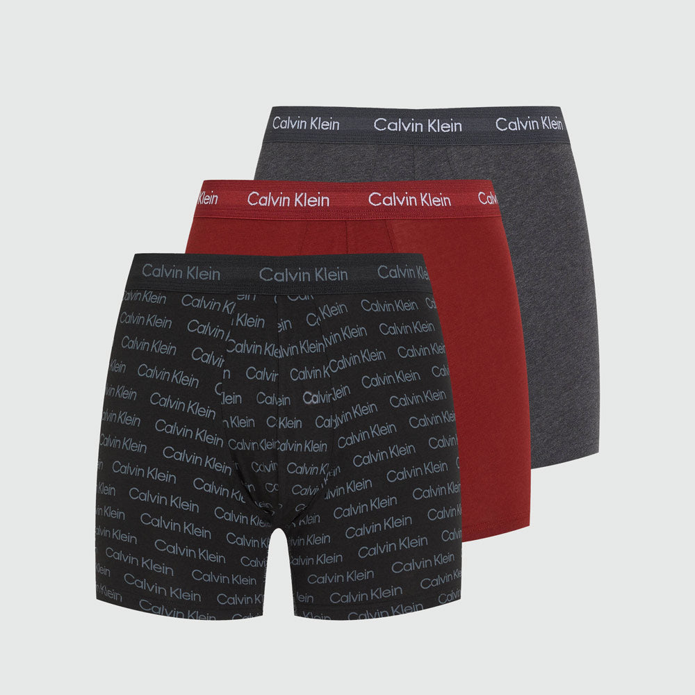 Calvin Klein 3 Pack Boxer Briefs - Grey Multi |ThirdBaseUrban