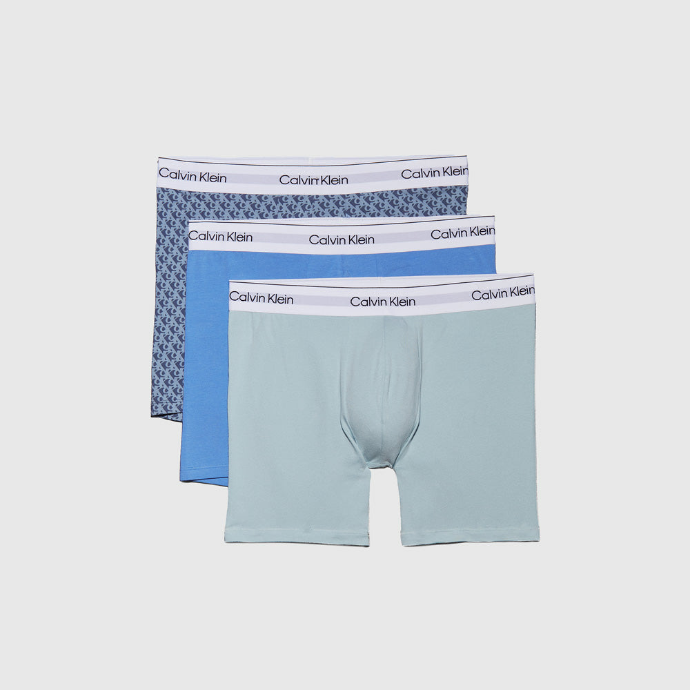 Calvin Klein 3 Pack Boxer Brief - Blue Multi |ThirdBaseUrban