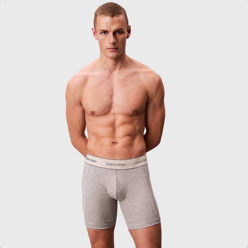 3 Pack Boxer Brief - White Multi