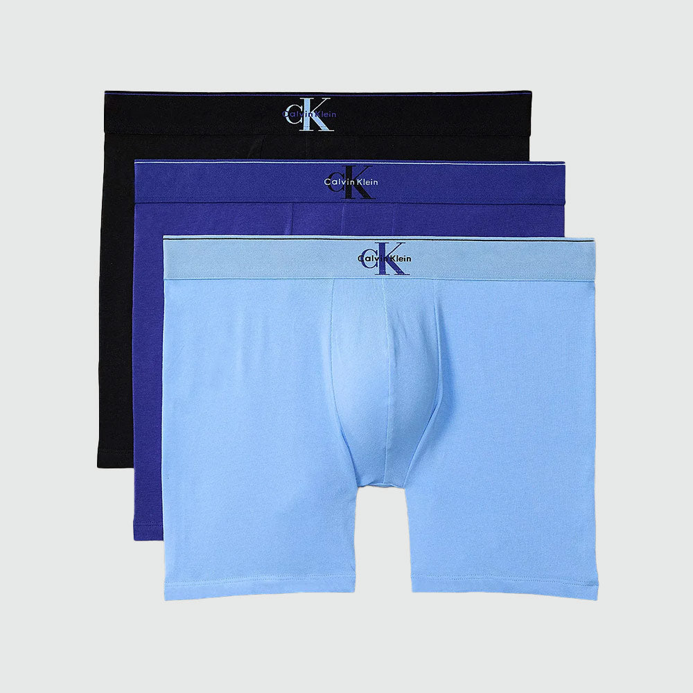 3 Pack Boxer Briefs  - Blue Multi