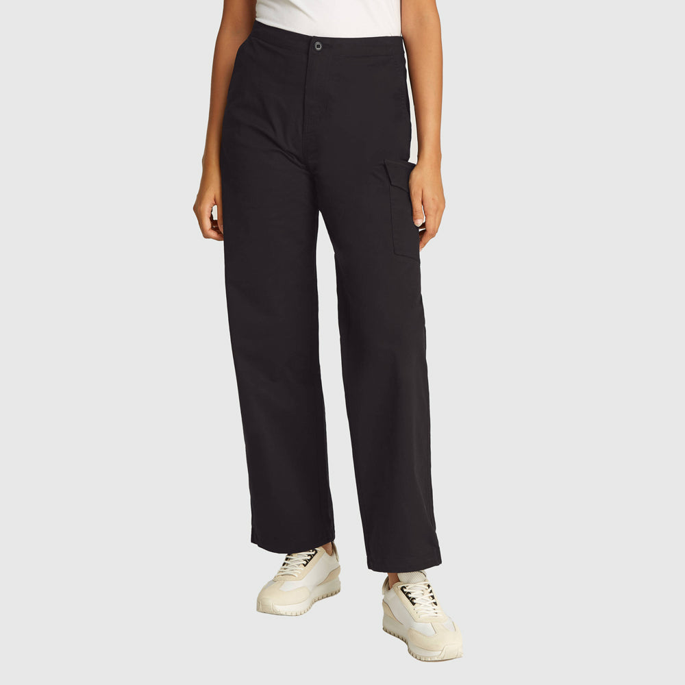 Calvin Klein Brushed Cotton Cargo Pants - Black |ThirdBaseUrban