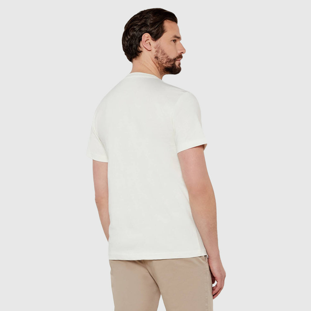 Label Print T-Shirt - Cream