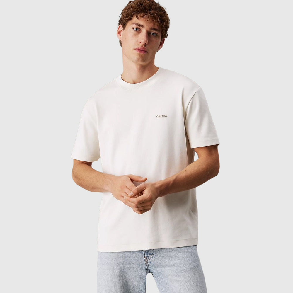 Calvin Klein Label T-Shirt - White |ThirdBaseUrban
