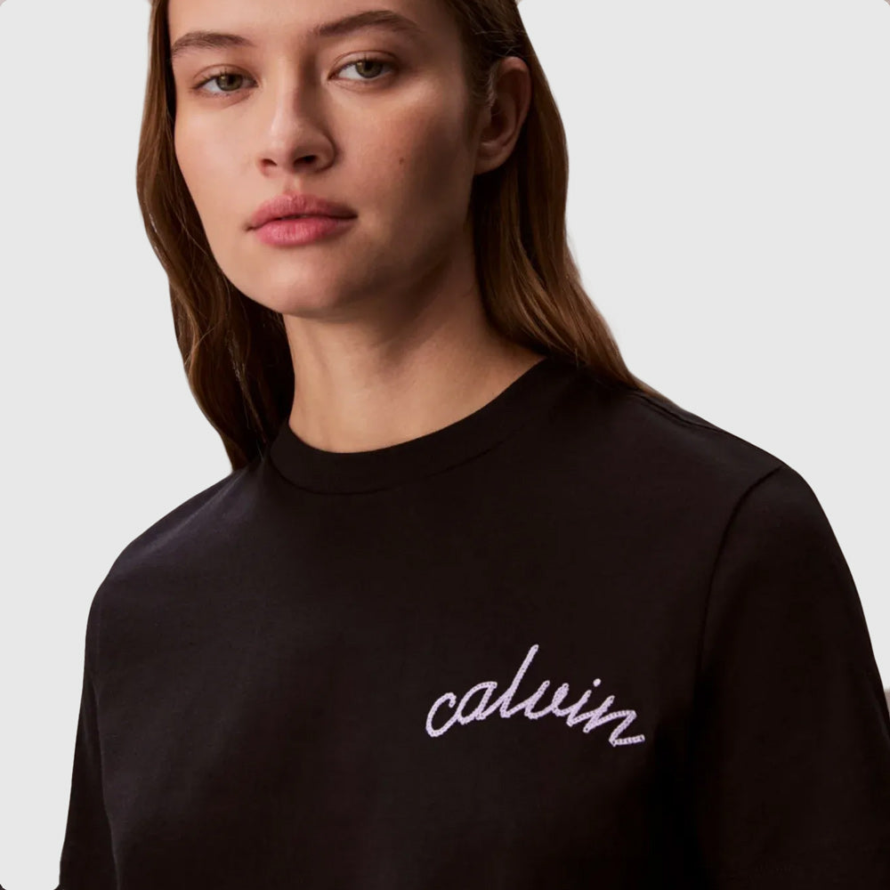 Embroidery Classic T-Shirt - Black