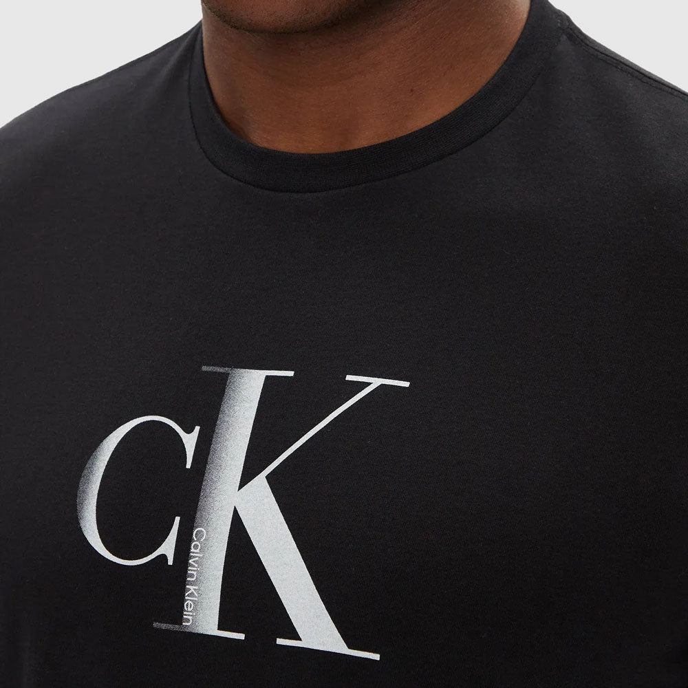 Center Monogram T-Shirt - Black
