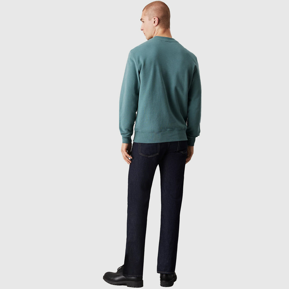 Chenille Crew Sweater- Teal