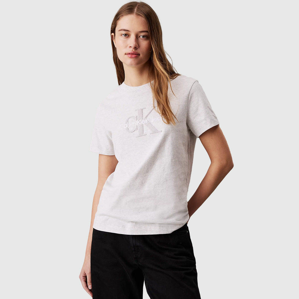 Calvin Klein Chenille Regular T-Shirt - Grey Heather |ThirdBaseUrban