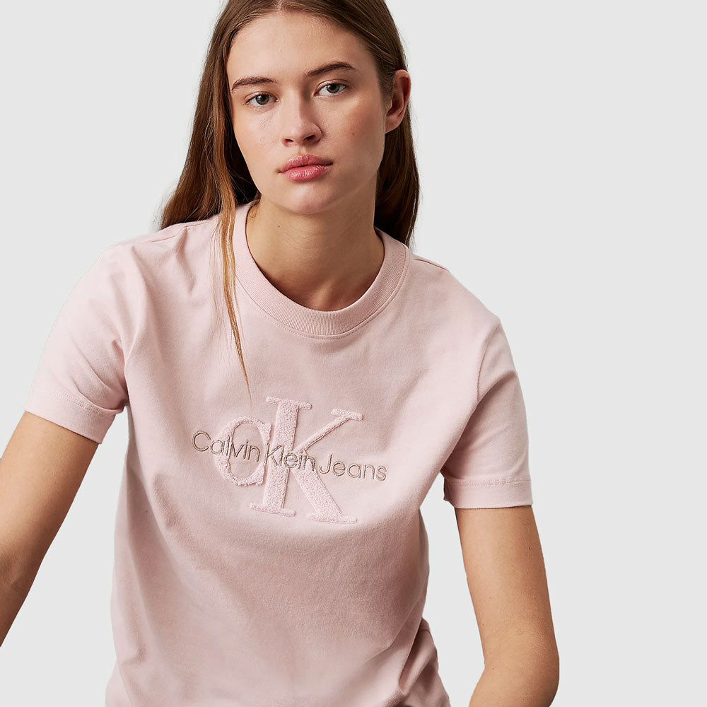 Chenille Regular T-Shirt - Peach