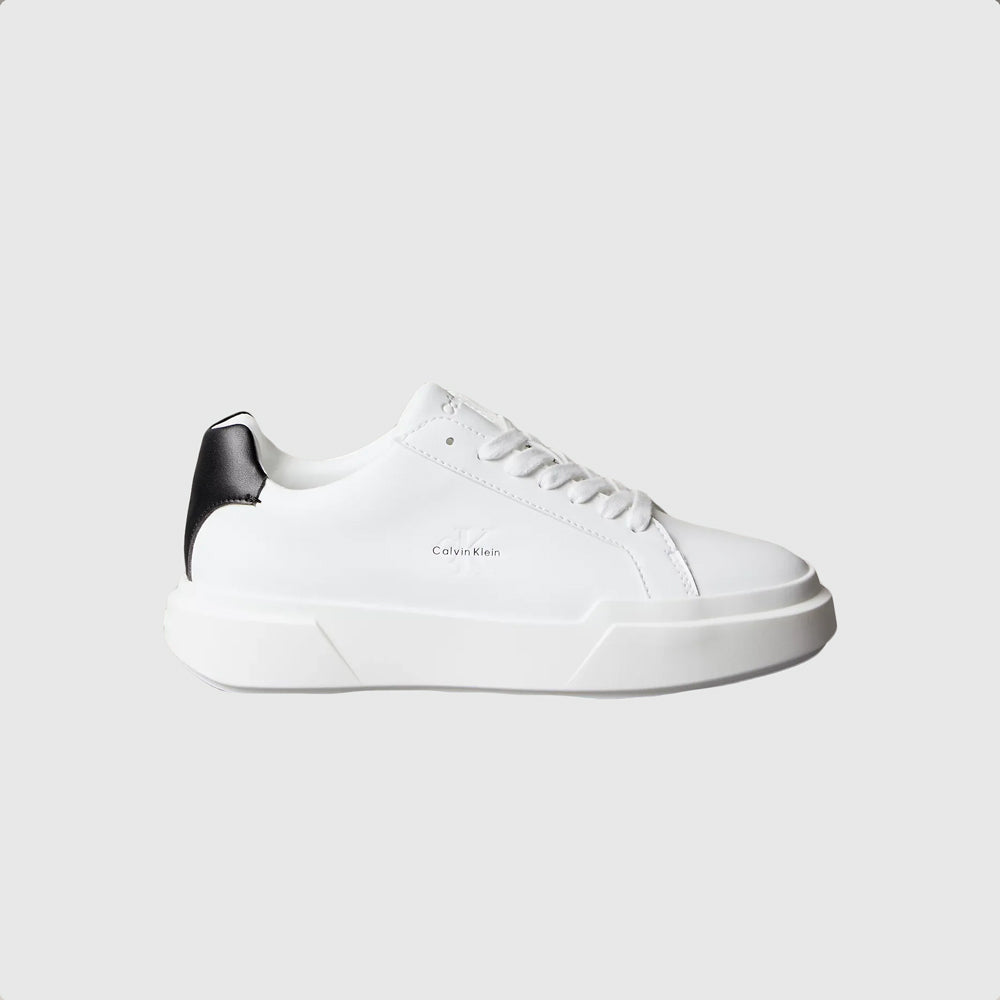 Calvin Klein Chunky Cupsole Laceup Sneaker - White |ThirdBaseUrban