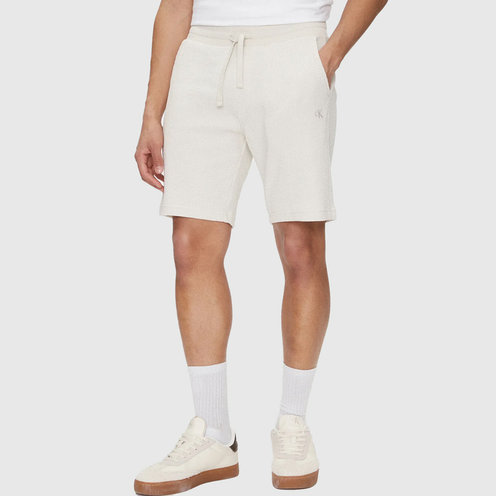Calvin Klein Chunky Waffle Short - Offwhite |ThirdBaseUrban