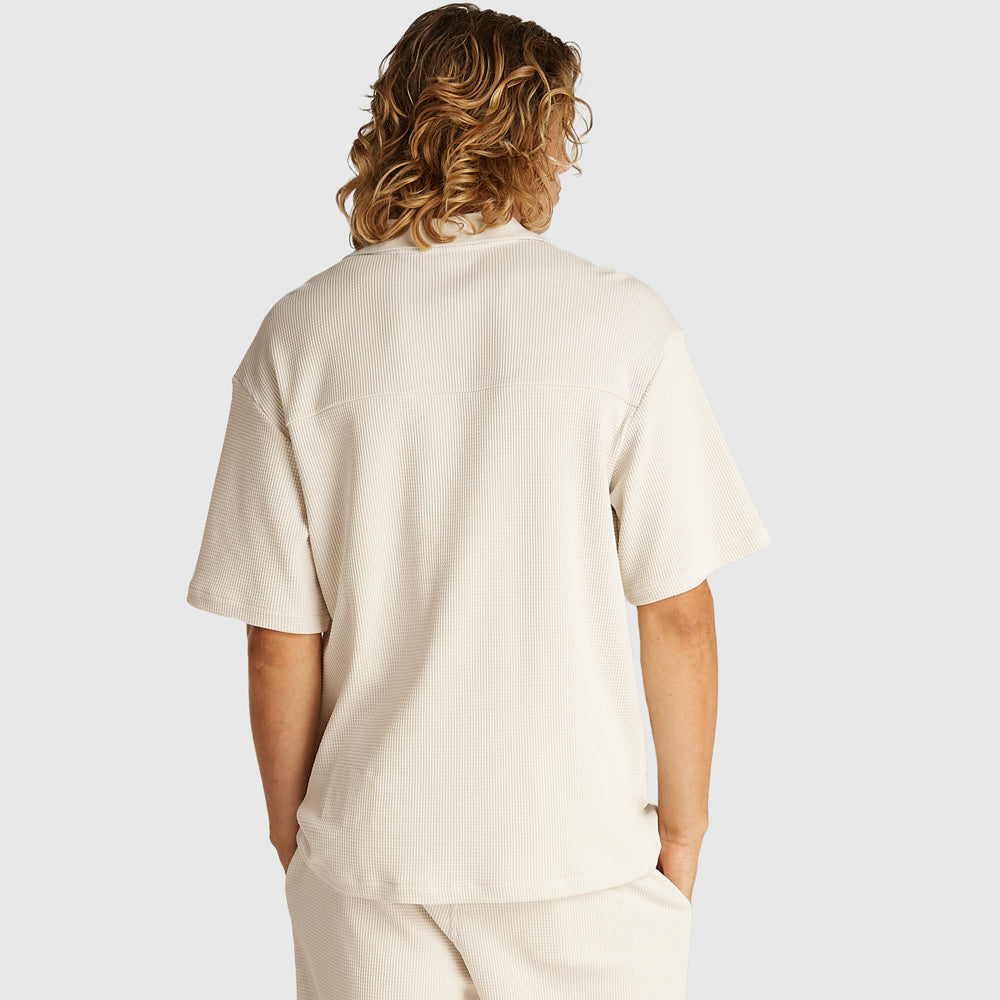 Chunky Waffle Overshirt - Offwhite