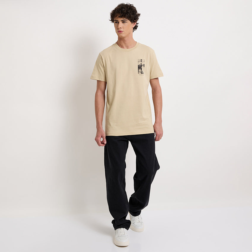 City Grid T-Shirt - Khaki