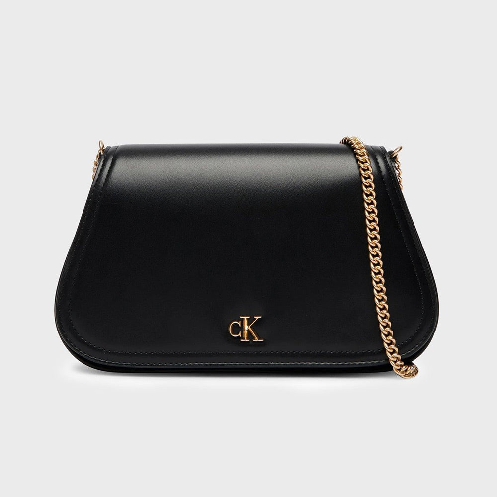 Monogram Hardware Chain Shoulder Bag - Black