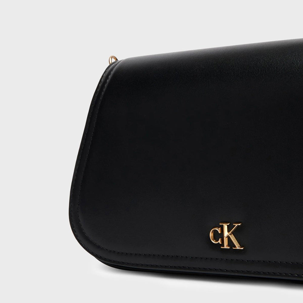 Monogram Hardware Chain Shoulder Bag - Black