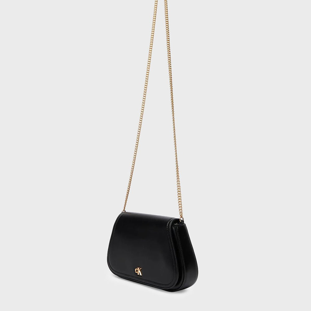Monogram Hardware Chain Shoulder Bag - Black