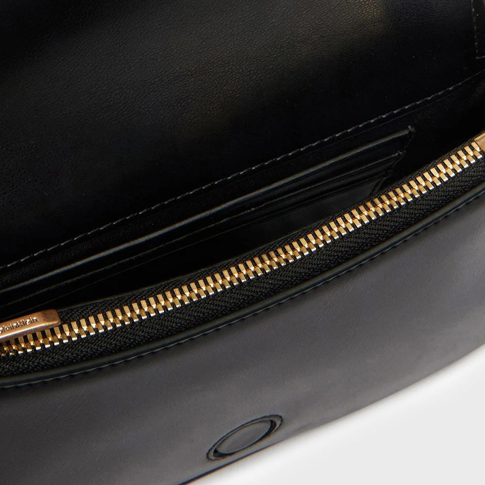 Monogram Hardware Chain Shoulder Bag - Black