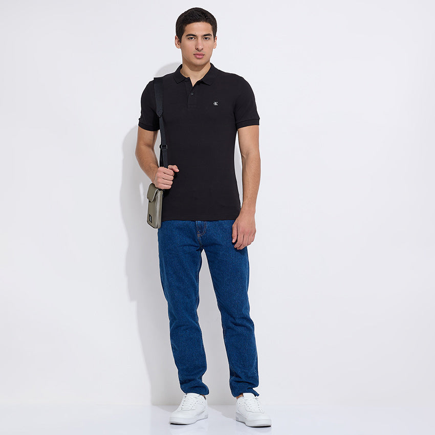 Ck Embro Badge Slim Golfer - Black