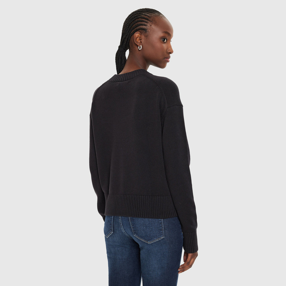 CK Badge Sweater - Black