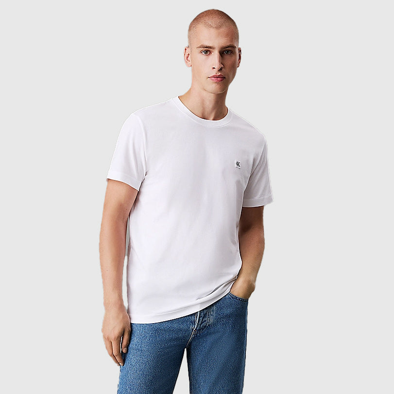 Calvin Klein CK Badge T-Shirt - White |ThirdBaseUrban