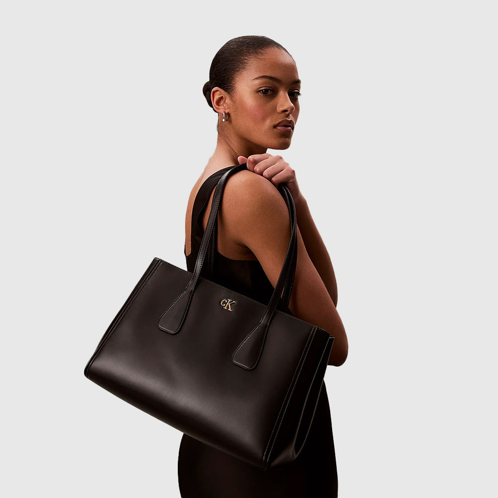 Monogram Hardware Tote Bag - Black