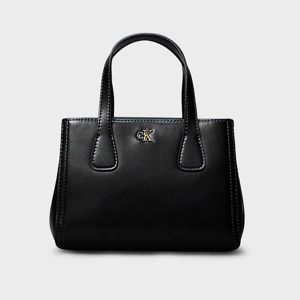 Ck Mini Tote Crossbody - Black